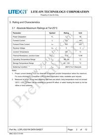 LOPL-E001W Datasheet Page 2