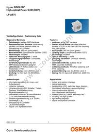 LP A675-N1P2-25 Datasheet Cover