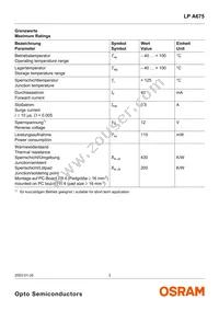 LP A675-N1P2-25 Datasheet Page 3