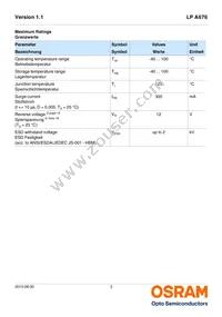 LP A676-L1M2-25 Datasheet Page 3