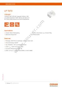 LP T670-J1J2-1-0-10-R18-Z Datasheet Cover