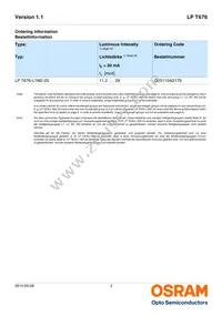 LP T676-L1M2-25 Datasheet Page 2