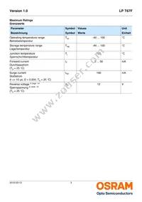 LP T67F-N1Q2-24-1-20-R18-Z Datasheet Page 3