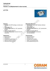 LP T770-G2J2-1-0-10-R18-Z Datasheet Cover