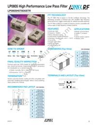 LP0805H2900ASTR Datasheet Page 3