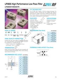 LP0805H2900ASTR Datasheet Page 13