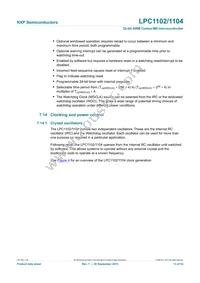 LPC1104UK Datasheet Page 13