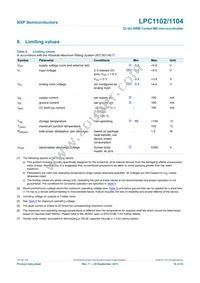 LPC1104UK Datasheet Page 18