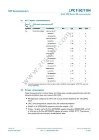 LPC1104UK Datasheet Page 23