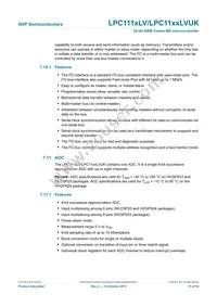 LPC1114LVFHI33/303 Datasheet Page 15