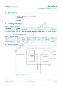 LPC11D14FBD100/302 Datasheet Page 3