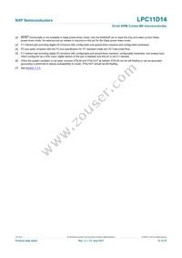LPC11D14FBD100/302 Datasheet Page 12