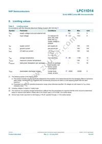 LPC11D14FBD100/302 Datasheet Page 16