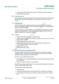 LPC11E12FBD48/201 Datasheet Page 16