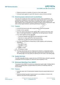 LPC11E12FBD48/201 Datasheet Page 19