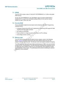LPC11E37FHI33/501E Datasheet Page 19