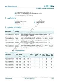 LPC11U14FET48/201 Datasheet Page 3