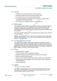 LPC11U14FET48/201 Datasheet Page 19