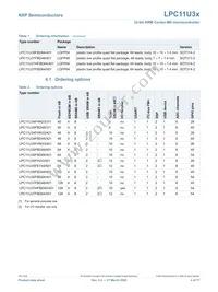 LPC11U37FBD64/401 Datasheet Page 4