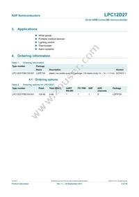 LPC12D27FBD100/301 Datasheet Page 3