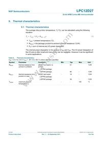 LPC12D27FBD100/301 Datasheet Page 18