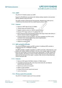 LPC1343FHN33 Datasheet Page 21