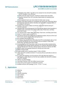 LPC1754FBD80 Datasheet Page 3