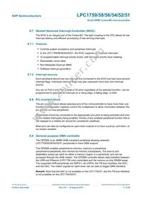 LPC1754FBD80 Datasheet Page 17
