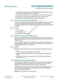 LPC1754FBD80 Datasheet Page 21
