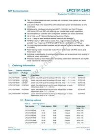 LPC2103FHN48H/6 Datasheet Page 2