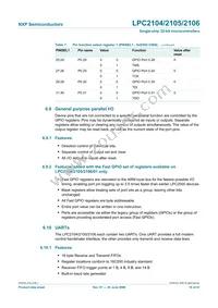 LPC2105FBD48/01 Datasheet Page 16