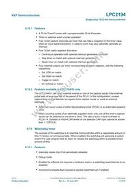 LPC2194HBD64 Datasheet Page 17