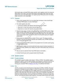 LPC2194HBD64 Datasheet Page 19