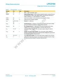 LPC2194JBD64 Datasheet Page 8