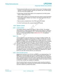 LPC2194JBD64 Datasheet Page 21