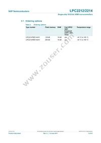 LPC2214FBD144 Datasheet Page 3