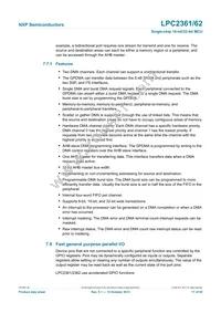 LPC2362FBD100 Datasheet Page 17