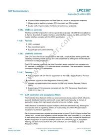 LPC2387FBD100 Datasheet Page 21