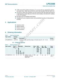 LPC2388FBD144 Datasheet Page 3