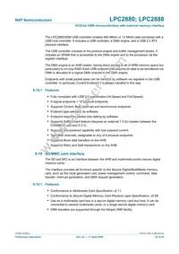 LPC2880FET180 Datasheet Page 22