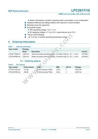 LPC2919FBD144/01/ Datasheet Page 4