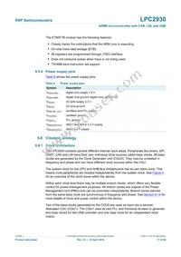 LPC2930FBD208 Datasheet Page 17