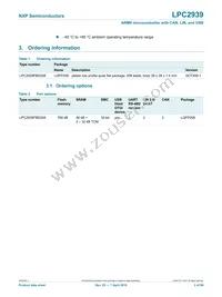 LPC2939FBD208 Datasheet Page 3