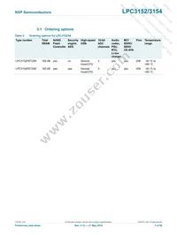 LPC3154FET208 Datasheet Page 3