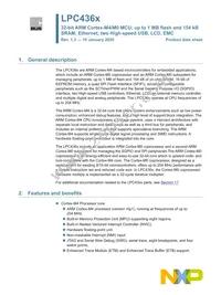 LPC4367JBD208E Datasheet Cover