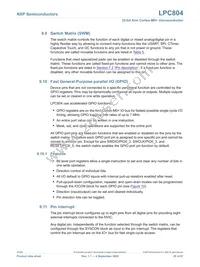 LPC804M101JHI33Y Datasheet Page 20