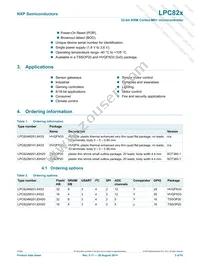 LPC822M101JHI33E Datasheet Page 3