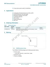 LPC8N04FHI24E Datasheet Page 3