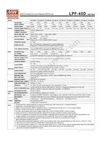 LPF-40D-15 Datasheet Page 2