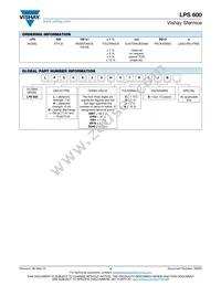 LPS0600H4700JB Datasheet Page 4